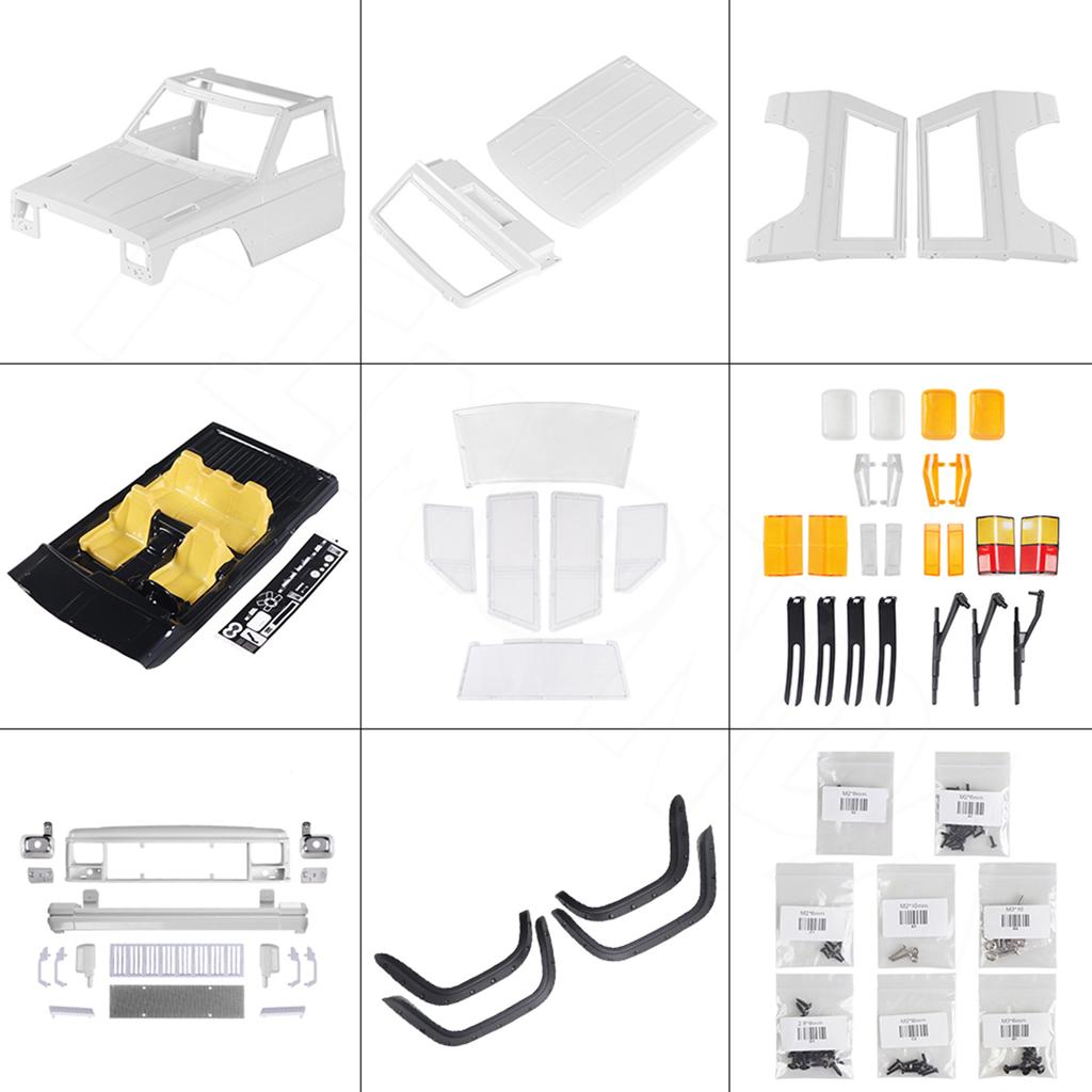 313mm Wheelbase RC Car Body Shell Accessory Fit for SCX10 II 90046 90047 110 RC Car