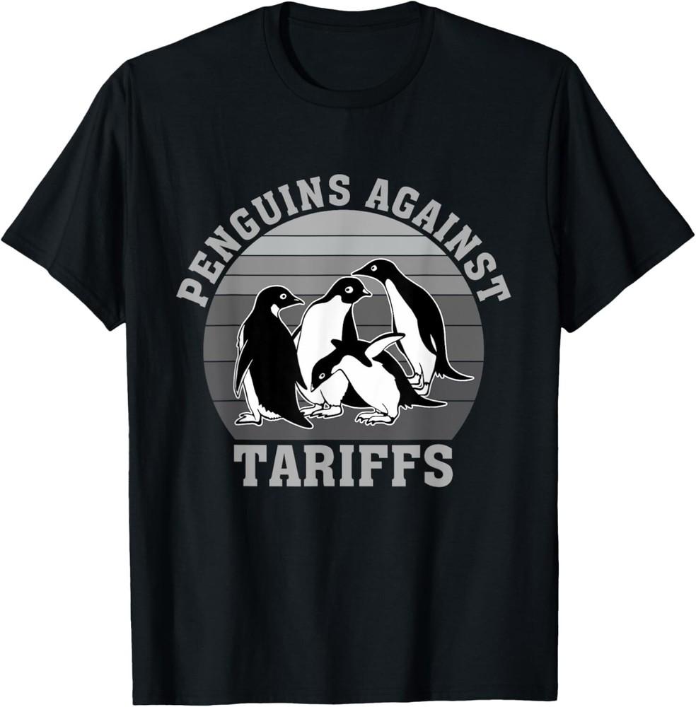 Penguins Against Tariffs Anti Tariffs Funny Penguins T-Shirt unisex T-Shirt Unisex T-Shirt M