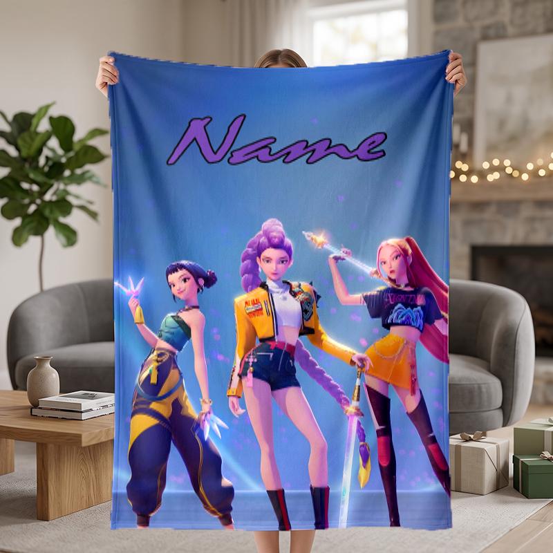 HUNTRIX Custom Flannel Blankets Soft Warm Cozy Throws for Home Decor Holiday Gifts