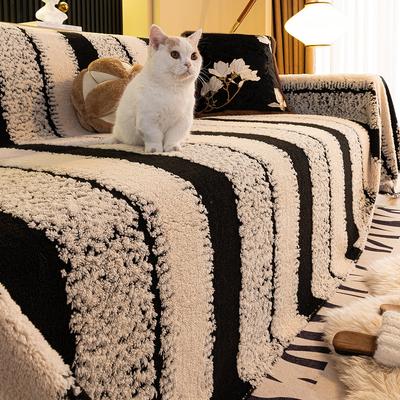 Soft Smooth Thicken Quilted Sofa Towel Simple Anti-slip Furniture Cover Anti-cat Scratch Furniture Protector Home Decoration