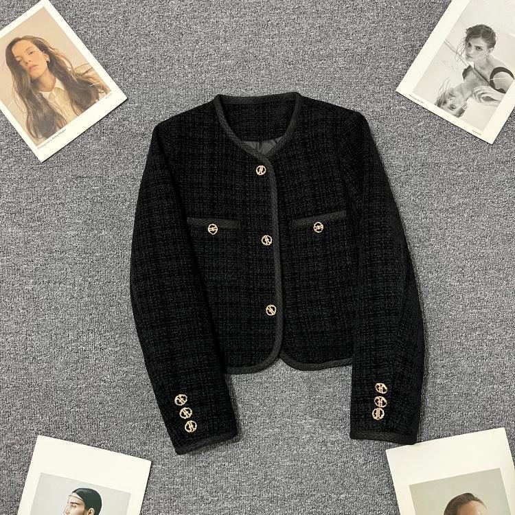 

Черная короткая куртка с небольшим ароматом для женщин на осень и зиму, модный пуховик из хлопка с внутренним темпераментом, повседневный топ 2XL