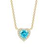 ZHOUYANG Heart Necklace For Women Cubic Zirconia Rose Gold Neck Pendants Choker Chains Jewelry Female N317