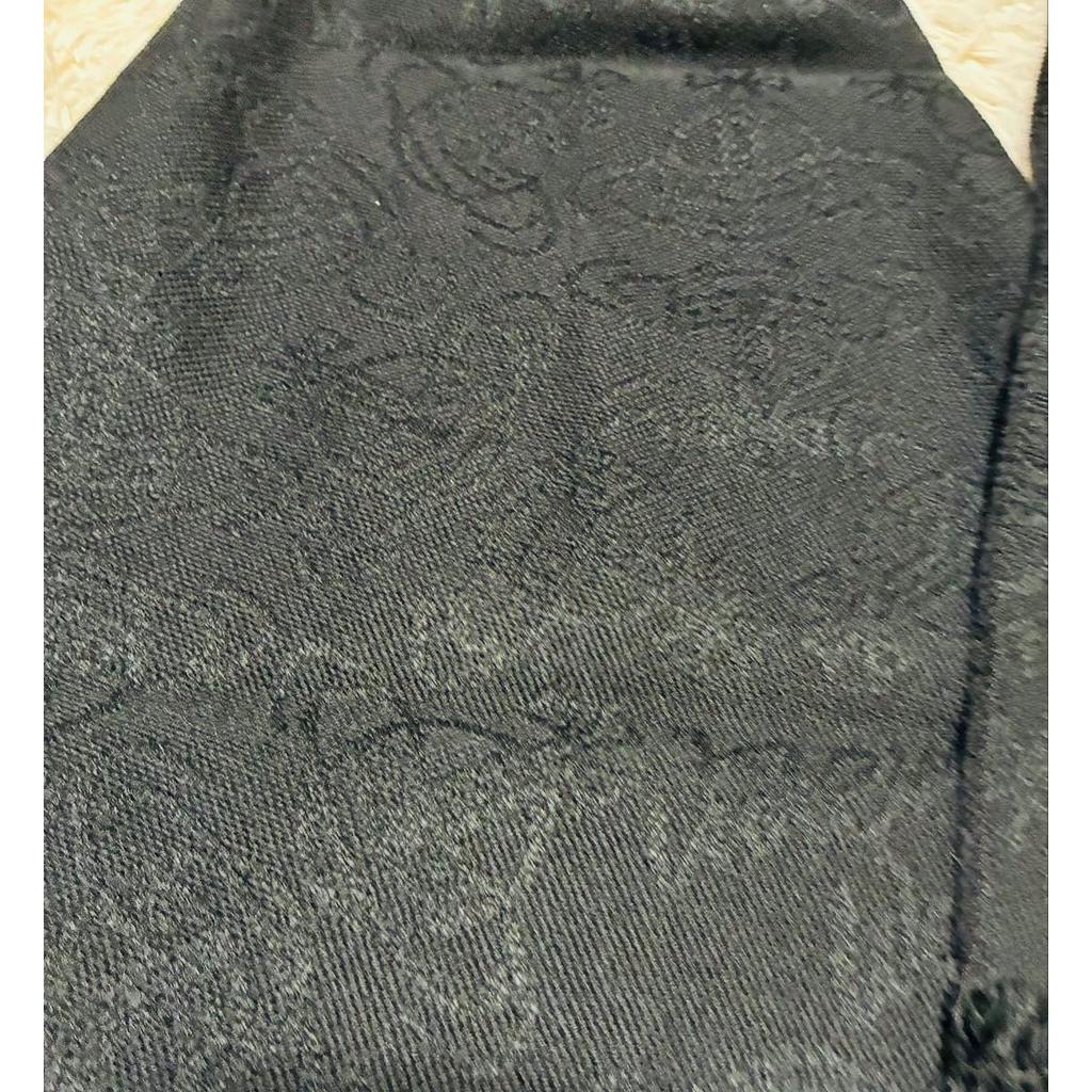 Used Tagged Vivienne Westwood stole, orb, black, all-over pattern, black