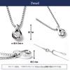Diamond Necklace Single Teardrop Venetian Chain Box [Diamond Lab] Women's 0.07ct [Gift Set]