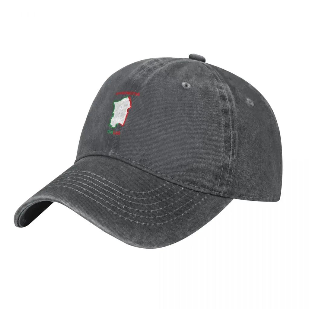 Sardegna Isola Tricolore Isola della Sardegna con Bandiera Italiana stile minimale Berretto da Baseball Cappello con Pompon Cappello di Natale Unisex Donna