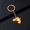 Portachiavi Premium in Acciaio Inossidabile con Ciondolo Mappa Bandiera Africa Ghana Nigeria Capo Verde Congo Uganda Regalo per Appassionati di Viaggi