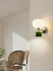 Modern Minimalist French Cream Pumpkin Wall Light for Bedroom or Corridor