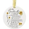 To My Granddaughter Gifts from Grandma - Ceramic Ornament - Granddaughter from Grandma, Birthday, Mother's Day, Graduation Gift
