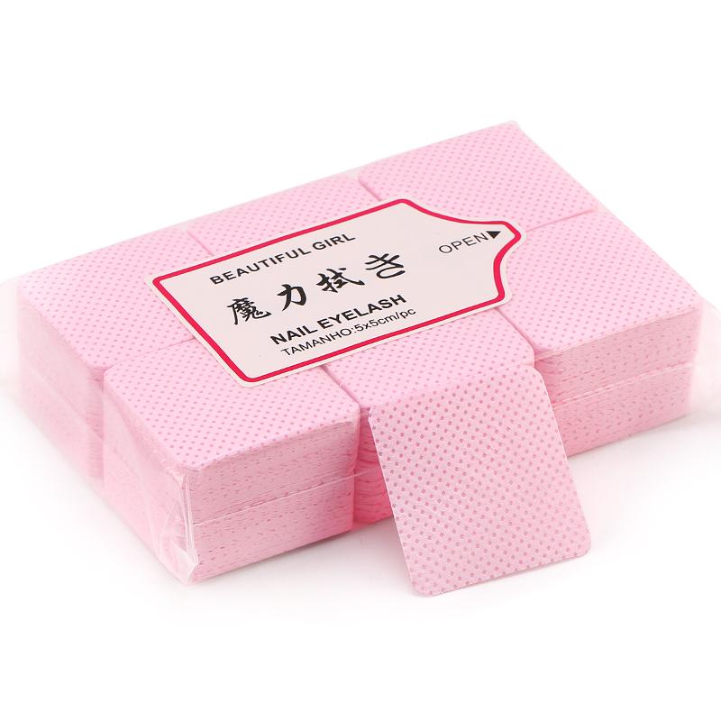 New Eyelash Extension Glue Nozzle Wipes Paper Cotton Glue Bottle Mouth Cleaning Remover Paper Cleaner Pads