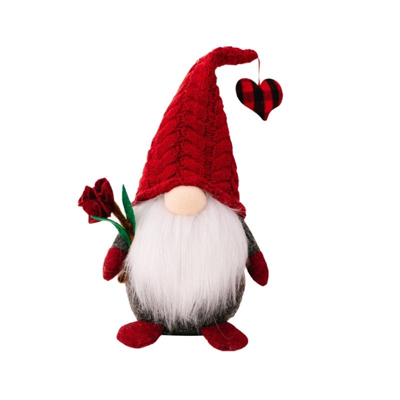 Valentines Day Gnome Plush Decor Home Table Gnome Ornaments Valentines Day Gifts 1