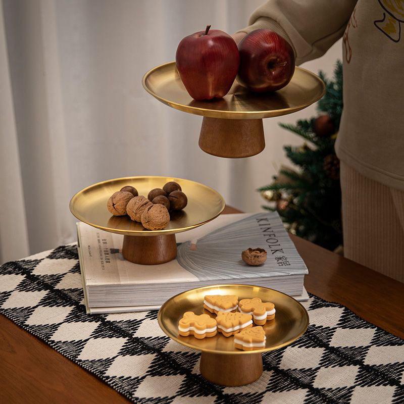 French Style Stainless Steel Dessert Stand – High Footed Tray for Fruits, Candies, and Snacks