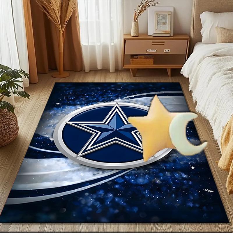 American Football Team Rug Game Carpet, Floor Mat for Bedroom Living Room Entryway Rug, Home Decor Idea Gift for Christmas Birthday