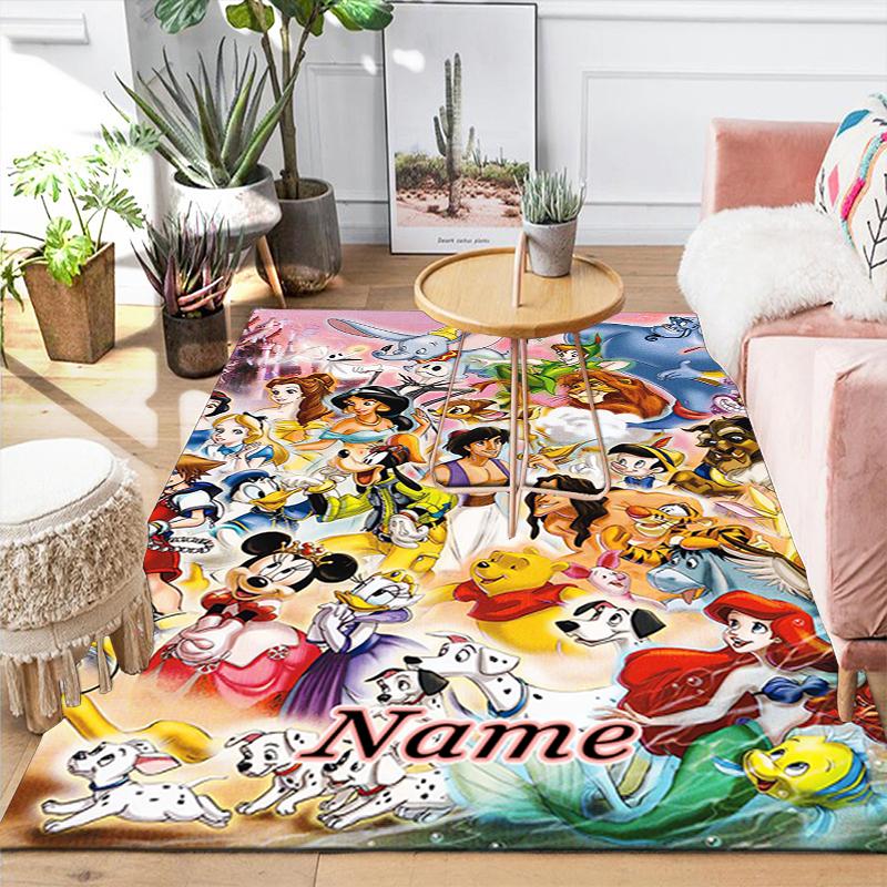 Custom 1Pc Mickey Minnie'S Adventure Rug Office Carpet Indoor Outdoor Entrance Doormat Nonslip Soft And Comfortable Living Room D916128