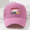 Fashionable letter printed baseball cap for daily leisure activities, suitable for outdoor travel equipment for men and women