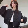 Women's Retro Short Jacket Early Spring Loose Slimming Casual Versatile Baseball Jacket
