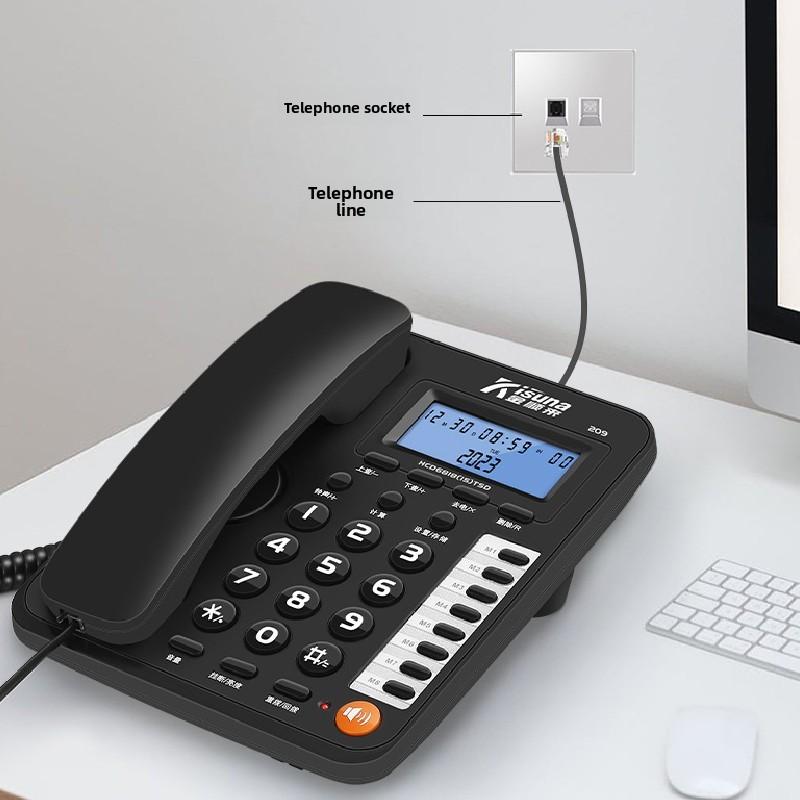 Phone Telephone Landline With Night Light Screen For Home Office Business Use