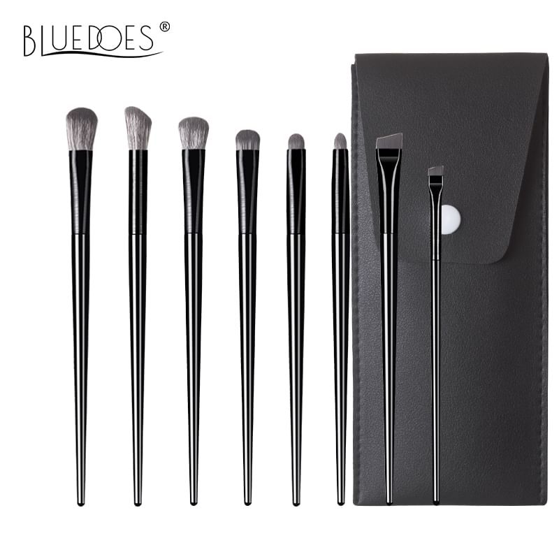 Violeta - Eye Makeup Brush / Faux Leather Case / Set