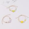 1 Piece Adjustable Boho Jewelry Starfish Hand Rope Handmade Snail Shell Ceramic Bracelet For Women And Men Diy Decoration