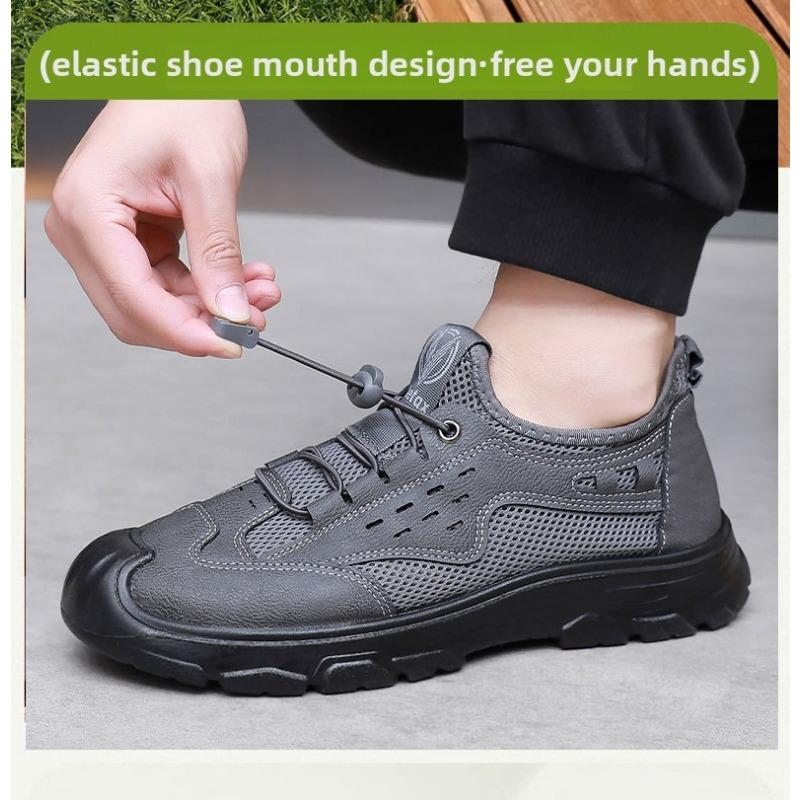 Fashion 2025 New Men's Breathable Men's Summer Shoes Mesh Outdoor Sports Shoes Soft Sole Anti Slip Wear Resistant Free Shipping Shoes