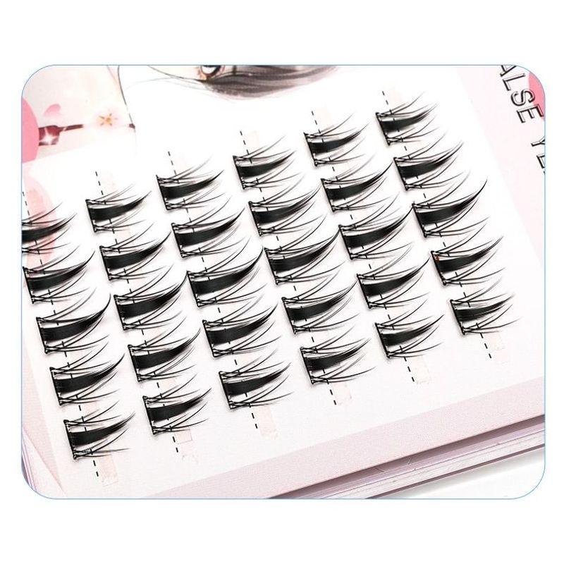 Lactacia - Glue-free Rabbit Multipack False Eyelashes Cluster with Tweezers