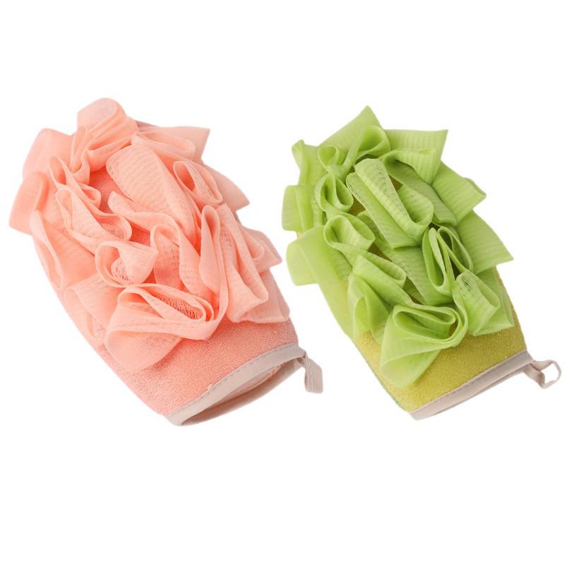 Exfoliating Towel & Bath Flower: Skin-Friendly Back Scrubber