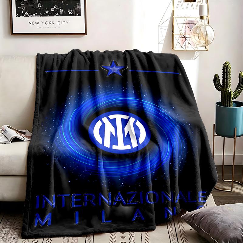 Θέμα FC Internazionale Milano Εξατομικευμένες Εξωτερικές Κουβέρτες Φανέλας Μαλακές Και Κατάλληλες Για Όλες Τις Εποχές Ιδανικές Για Καναπέδες Κρεβάτια Και Κάμπινγκ