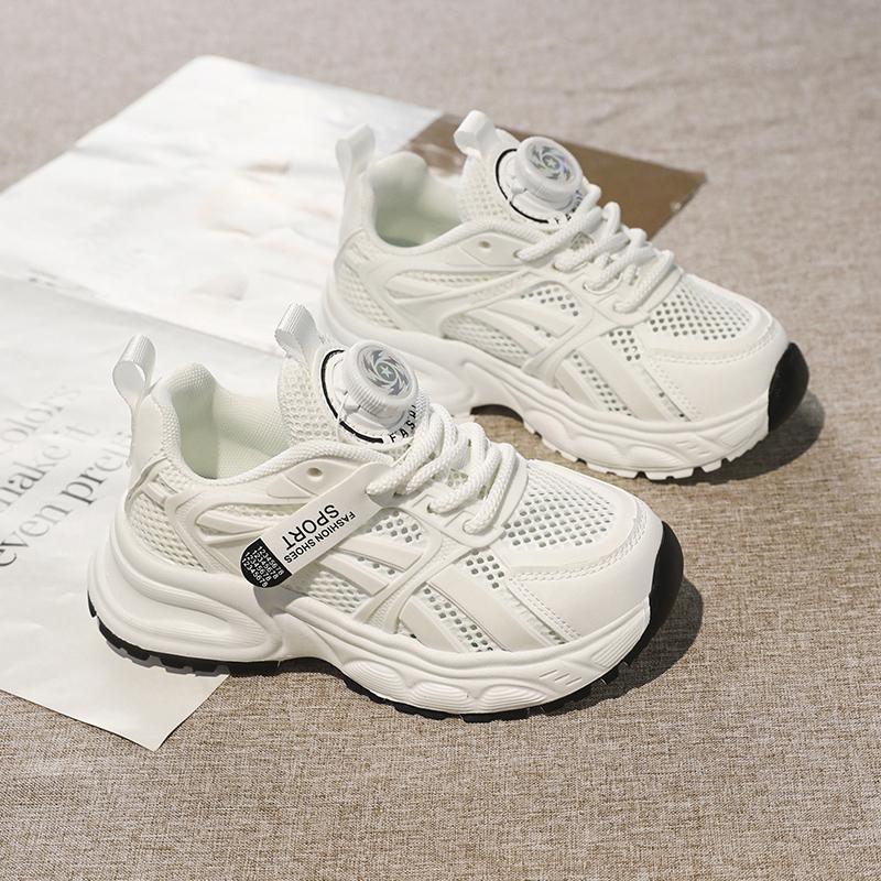 

Детская мода летние дышащие повседневные туфли для детей бег спортивные студенческие девушки трендовые удобные кроссовки для спортзала 27 белый