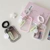 Soft Silicone Card Holder With Elastic Rope Pendant Photocard Holder Idol Photo Display Storage Protect Cover Keychain Bag Charm