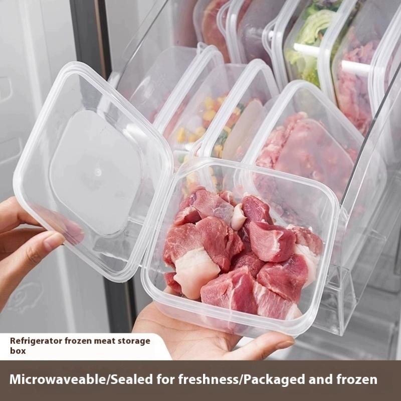 5/10Pcs Frozen Meat Preservation Box Refrigerator Food Retain Freshness Storage Jar Home Kitchen Vegetable Storage Organizer