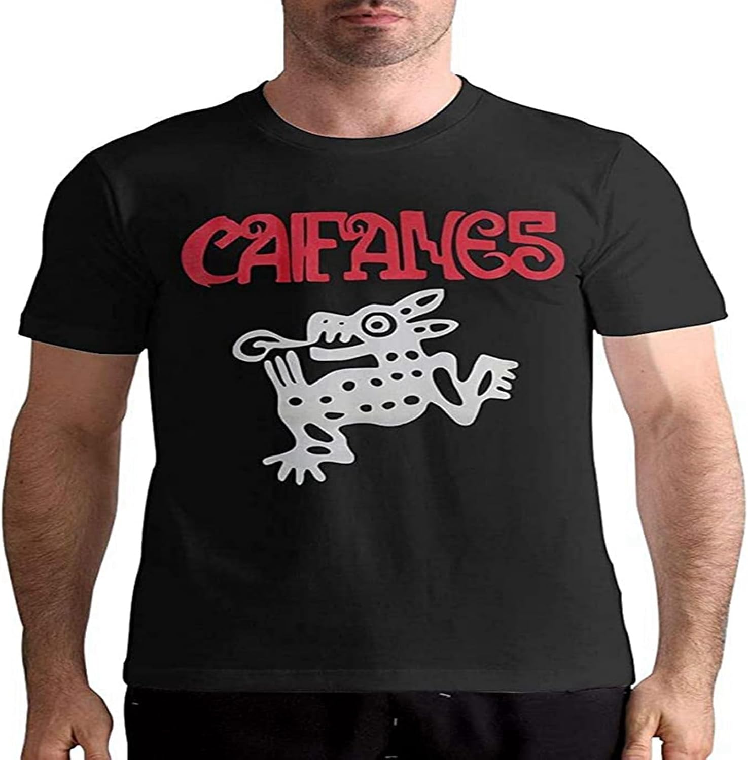 Caifanes Men s Unique Graphic T Shirt Tops Black L