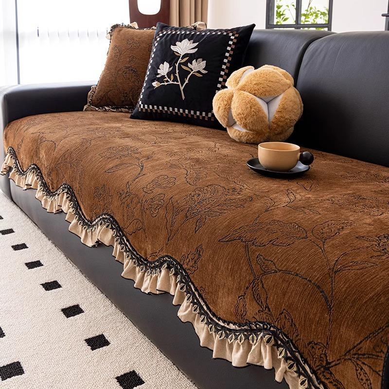 

Универсальная подушка для дивана Четыре сезона 2025 Новая легкая роскошная Премиум Цельная Прямой ряд Чехол для подушки дивана 90*70cm