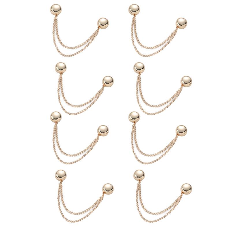 

1 шт. Изысканная цепочка-брошь, пряжка, сплав, швейные крючки своими руками, прочная магнитная брошь, высокое качество, сменные шорты, пряжка для ног золотой