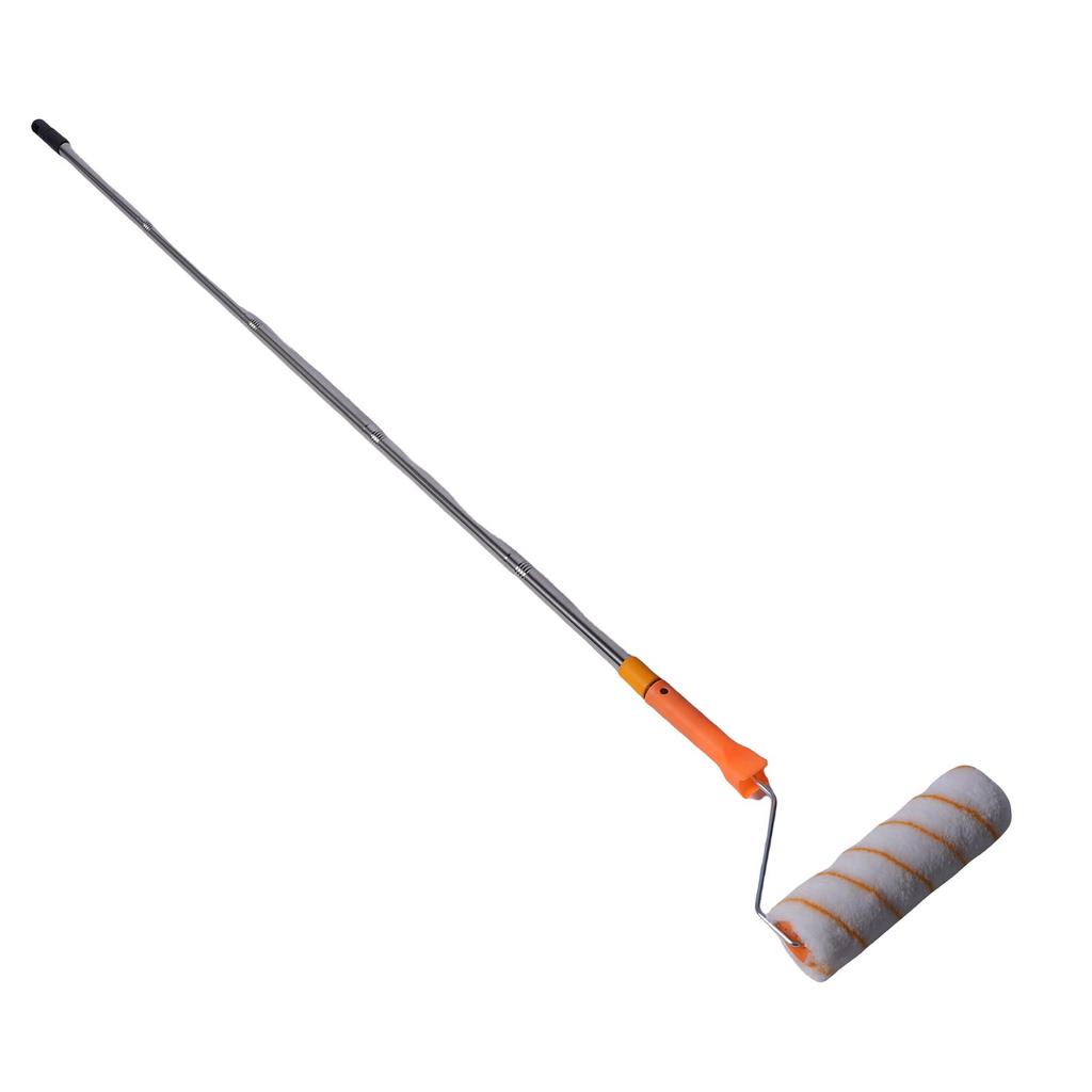 Farbroller-Set Multifunktion mit 1,2 m Edelstahl-Verlängerungs-Abnehmstielgriff für Wand Decke