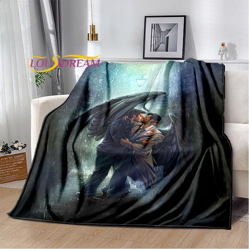 

Drama Supernatural Characters Blanket Couch Quilt Cover Travel super natural Throw Blanket Flannel Blanket Bedspread 150x180cm