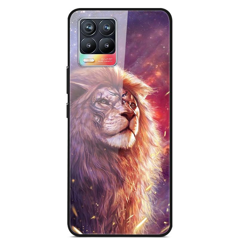 Glass Back Cover For Realme 8 Pro Case Tempered Glass Case For Realme 8 Pro 8i Realme 8 5G Phone Case Cover Realme8 5G Pro Funda