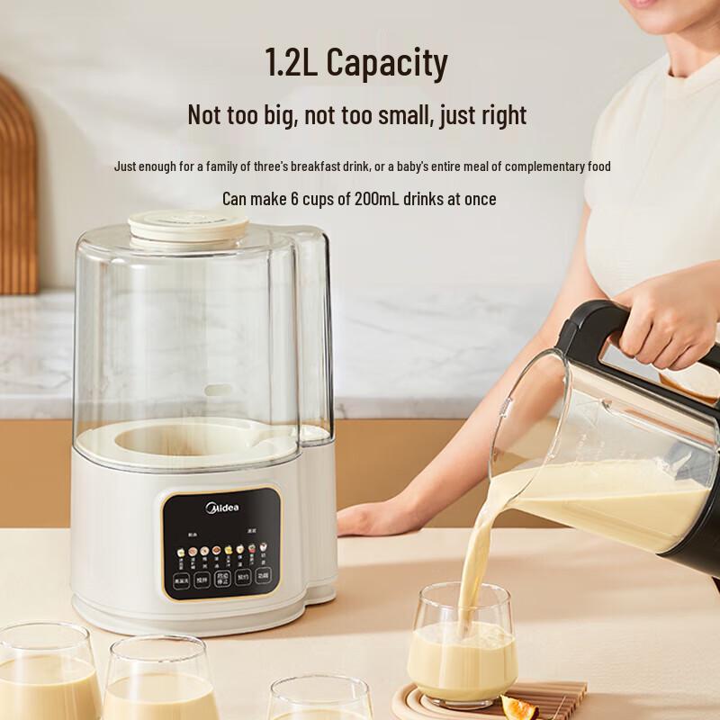 Midea 1.2L Low Noise Multi-functional Self-Cleaning Blender CN plug (adapter included)
