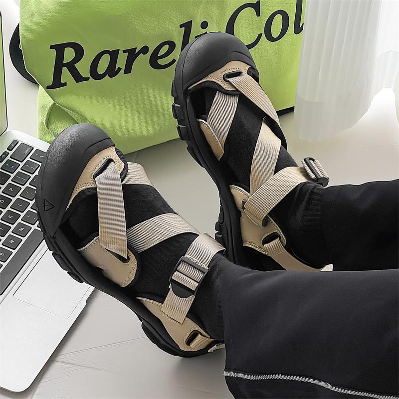 Fashion Men's Adventure Sandals 2025 Summer Hiking Shoes Quick Dry Non-Slip Sole Arch Support Beach Water Shoes for Outdoor Enthusiasts