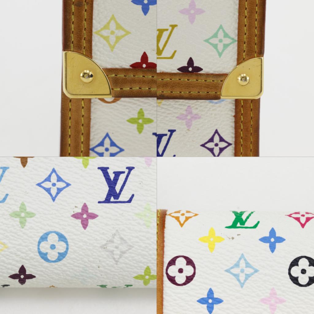 Louis Vuitton Porte Tresor International Purse M92659 Three Fold Bron Monogram Multicolor Women Used