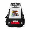 Large Capacity Schoolbag with Shoulder Strap; Student Three-piece Pencil Case Set