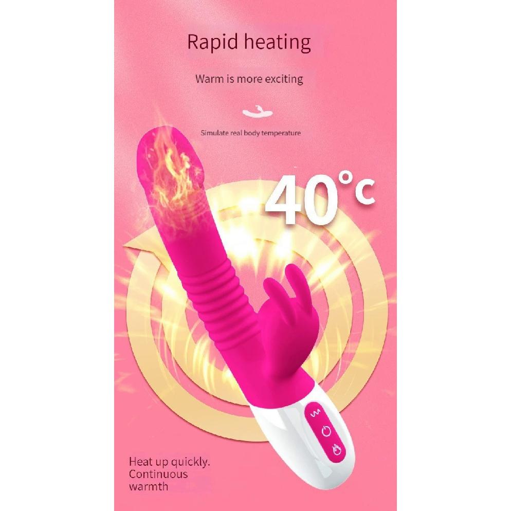 Rabbit's Head Sucks Clitoris, AV Magic Stick, Dildo, G-Spot Stimulation Vibrator, Warm Massage, Female Masturbator, Sex