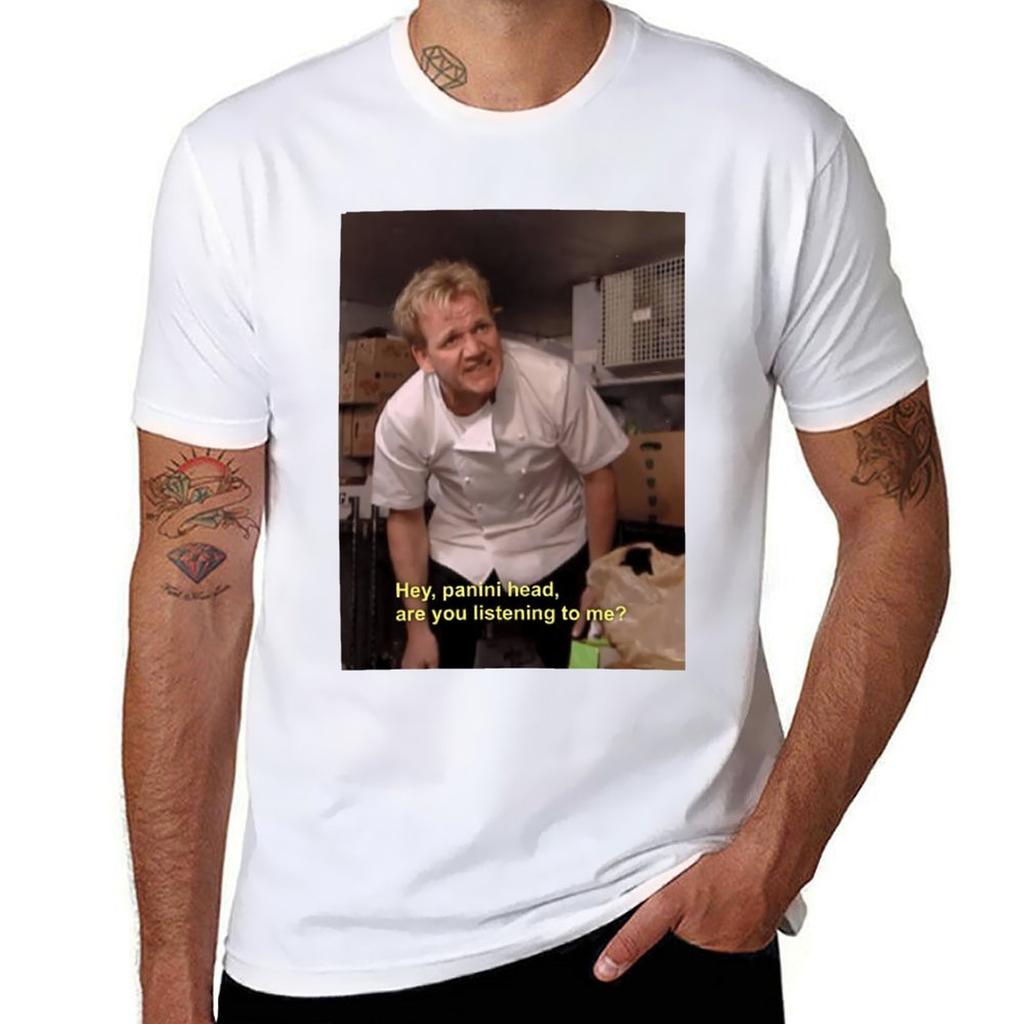 Gordon Ramsey förolämpar \t \t T-shirt herr t-shirt lyx herr t-shirt bomull tryckta t-shirts för herr T-shirt