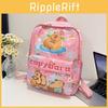 Capybara Car Bath Singing Printed Kids Backpack With Durable Nylon For Preschool Children