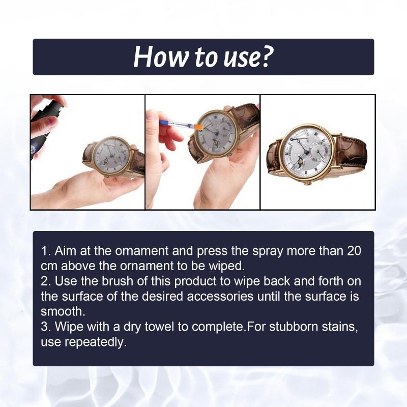 Jaysuing Jewelry Cleaning Solution For Watches And Rings With Rust Removal And Shine Enhancer 30ml