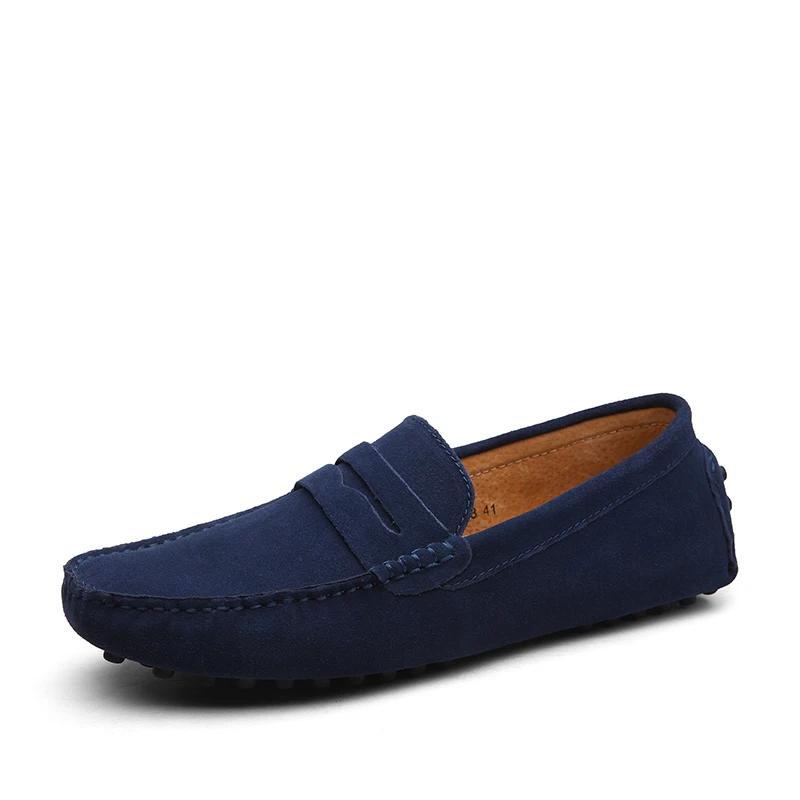 Fashion Summer Men Casual Shoes Fashion Men Shoes Genuine Leather Handmade Mens Loafers Moccasins Slip On Men's Flats Male Driving Shoes