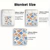 Autumn Pumpkin Pattern Flannel Blanket Warm Fall Themed Bed Cover Soft Comforter Home Decor Seasonal Gift for Kids