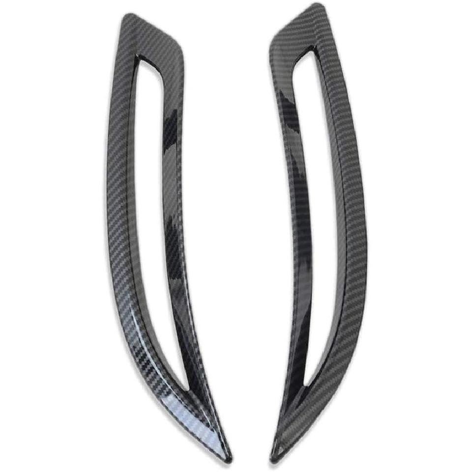 Kadore pro Tesla Model 3 2018-2020 Kryty lišt pro oblast mlhových světel s vzorem uhlíkových vláken na zadním nárazníku (Nehodí se pro žádný jiný model Tesly) 2 ks