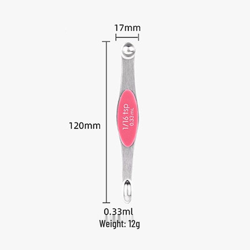 Magnetic Stainless Steel Double-Ended Measuring Spoon Set for Coffee, Baking, and Seasoning