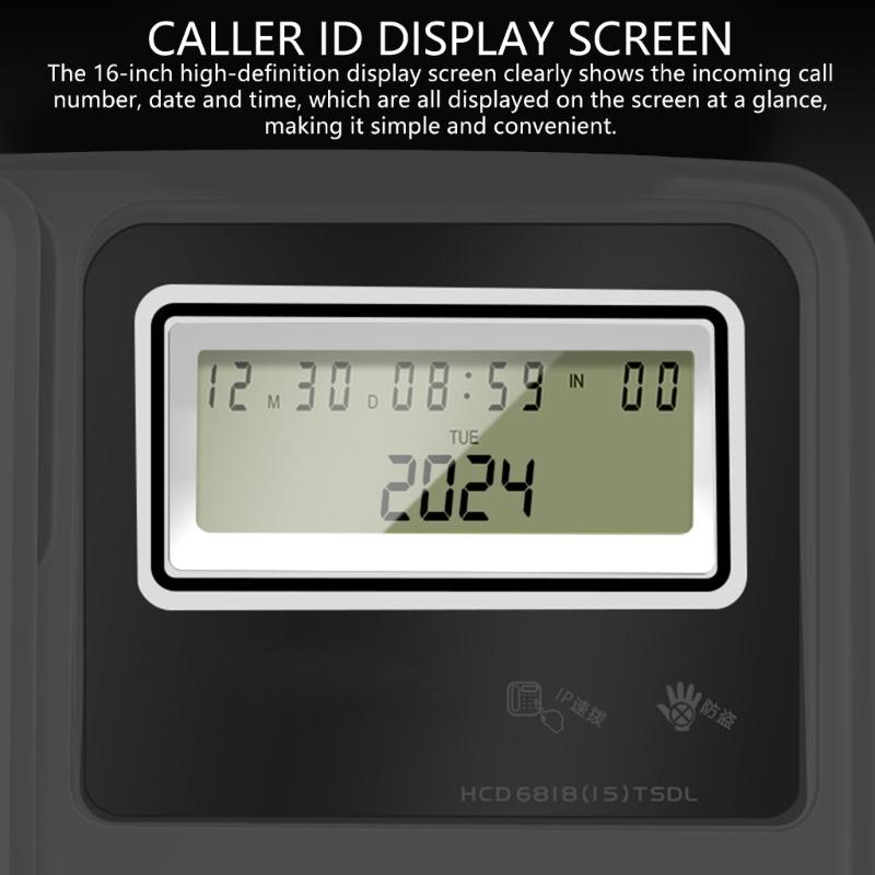 Desk Telephone Fix Landline Phone Noise Reduction For Home And Hotel Use With Clear Sound And Quick Dials