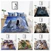 Unique Design Boy Man Cool Home Textiles Duvet Cover Set 3D Wolf Printed Queen King Size Bedding Cover Suit