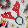 Red Green Christmas Headband Reindeer Antlers Design Hair Band | Deer Horn Hairband for Party Birthday | Xmas Gift for Children Girls